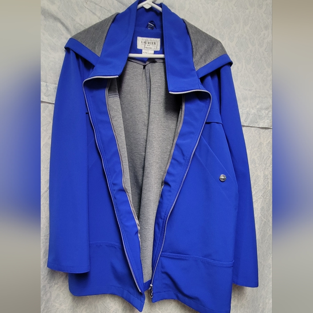 Vibrant Blue Hooded Jacket